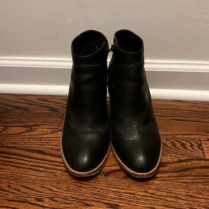 Loeffler Randall black heeled booties